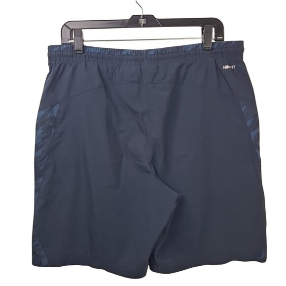 Nike Fit Dry Men's Blue Athletic Shorts Sportswear Size L - Picture 2 of 10